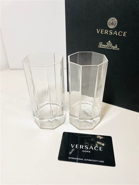 verres versace en cristal|Gianni Versace.